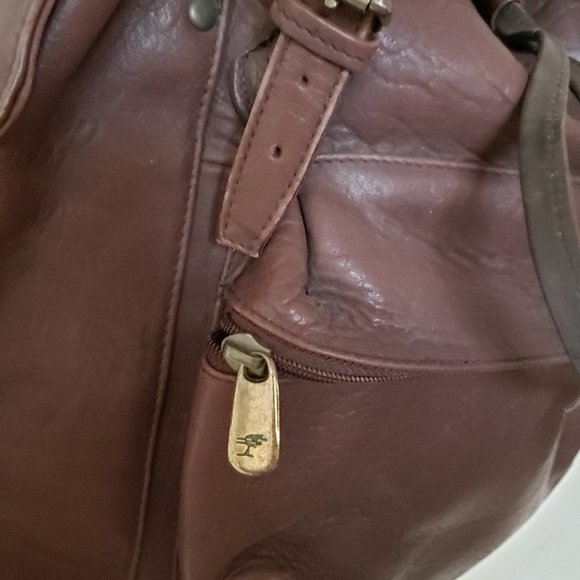 **SOLD**Ellington Heavy Duty Dark Brown Leather Unisex Backpack - Picture 6 of 9